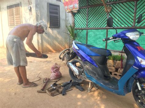 Remove the old tube and second bead as well. Getting a Flat Tire Fixed When You're on a Tropical Island