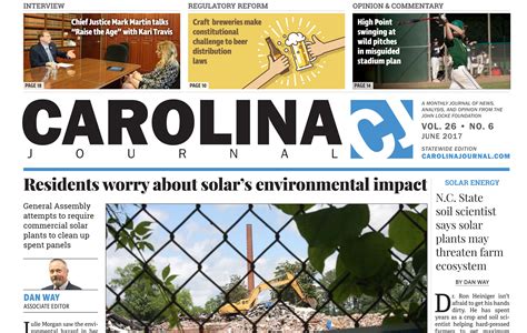 Carolina Journals Print Edition Gets A Fresh Look Carolina Journal