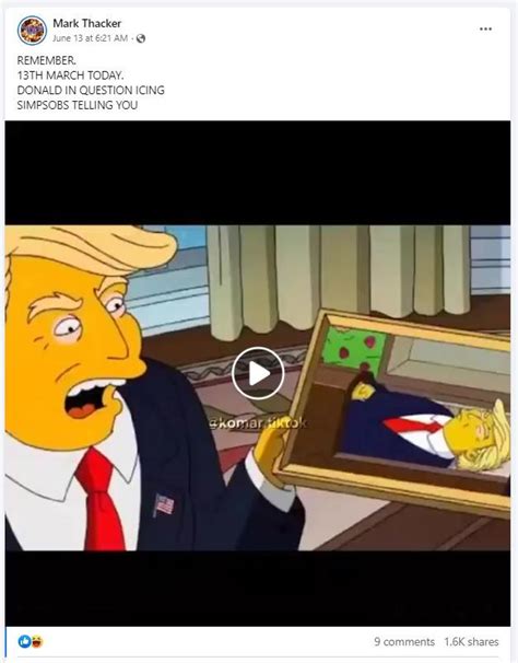 Fact Check Simpsons Episode Did Not Predict Death Of Donald Trump On