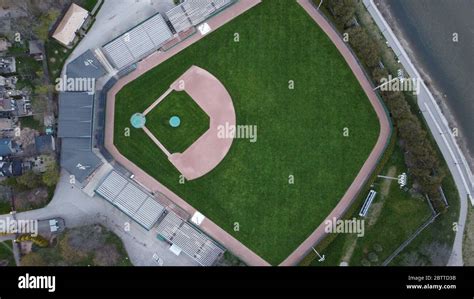 Labatt Park Baseball Stadium Aerial London Ontario Canada Stock Photo