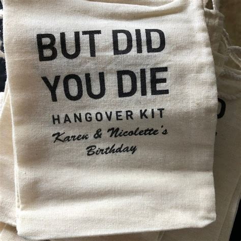 But Did You Die Hangover Kit Bachelorette Party Favors Etsy Österreich
