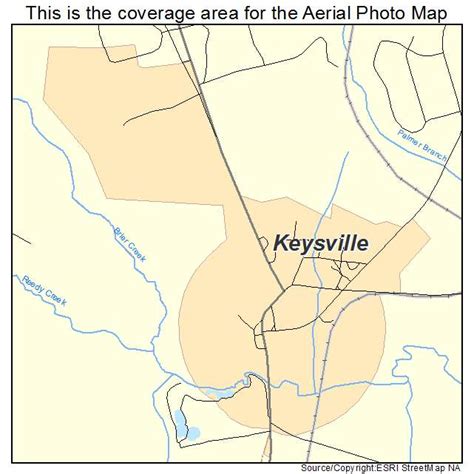 Aerial Photography Map Of Keysville Ga Georgia