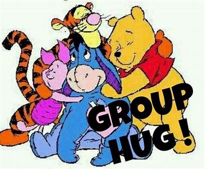 Clipart Hug Hugs Pooh Hugging Friends Team