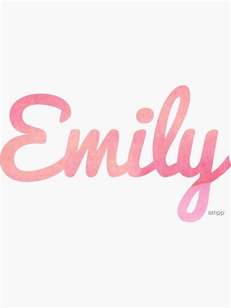 Emily Sticker By Ampp Redbubble