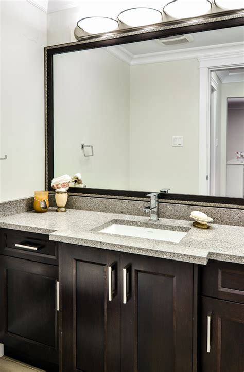 Whether you have a large or small bathroom, we have cabinets to fit your space. Contemporary bathroom with shaker style cabinets Vancouver ...