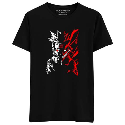 Buy Naruto Nine Tails Black T Shirt
