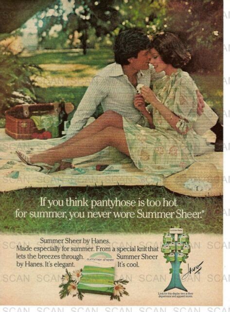 1977 Hanes Panty Hose Summer Sheer Vintage Magazine Ad Ebay