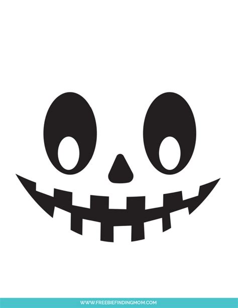 Easy Pumpkin Face Stencils
