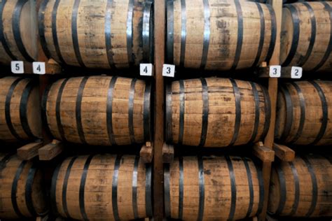 Stack Of Wooden Whiskey Barrels Stock Photo Download Image Now Istock