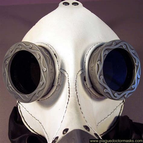 White Steampunk Plague Doctor Mask For Sale Costume Cosplay