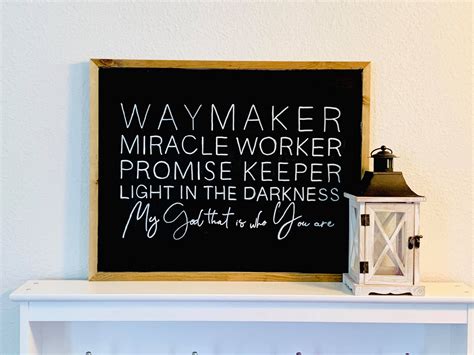 Waymaker Miracle Worker Promise Keeper Light In The Darkness Etsy