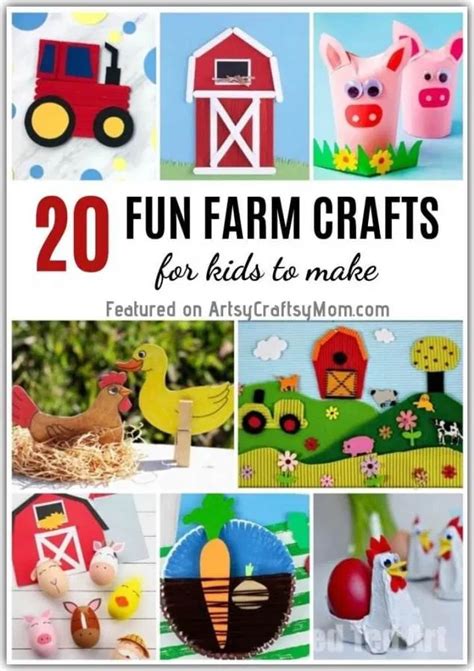 20 Fun And Fresh Farm Crafts For Kids Farm Crafts Farm Theme Crafts