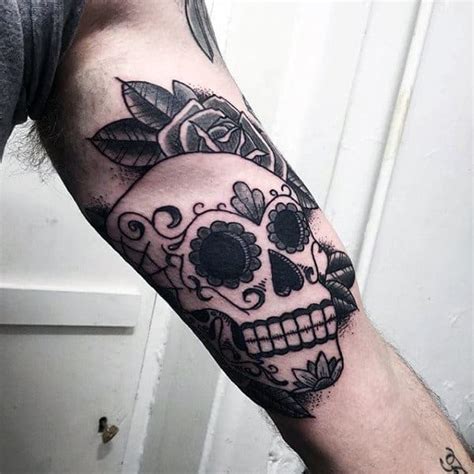 100 Sugar Skull Tattoo Designs For Men Cool Calavera Ink