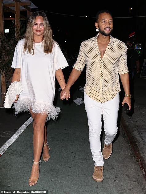 Chrissy Teigen Holds Hands With Husband John Legend During Date Night In New