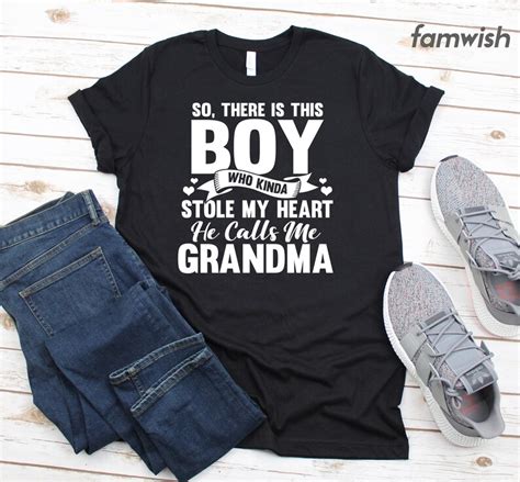 Grandma Shirt Grandma Of A Grandson T Shirt T For Etsy