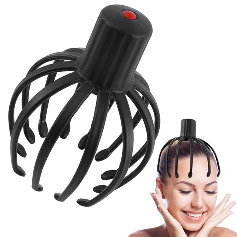 Daruoand Electric Octopus Claw Scalp Massager 12 Claw Head Scalp Massager 3 Vibration Modes