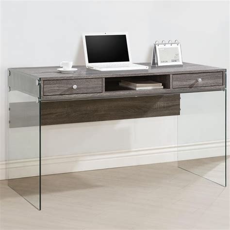 Shop Contemporary Modern Style Glass Home Office Weathered