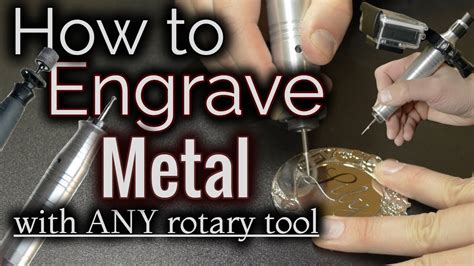 How To Engrave Metal With A Dremel Or Any Rotary Tool Youtube