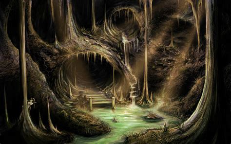Download Fantasy Cave Wallpaper By Jeremiah Morelli