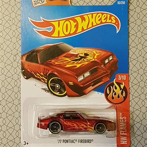 2016 93 250 HW Flames 77 Pontiac Firebird Red Airplane Toys