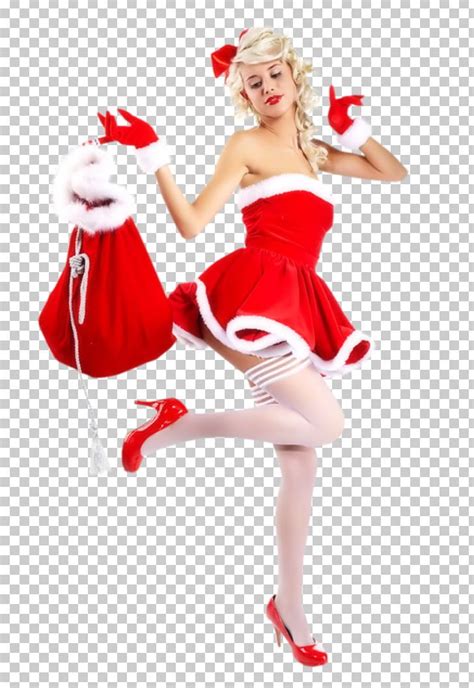 Santa Claus Pin Up Girl Photography Png Clipart Christmas Clothing My