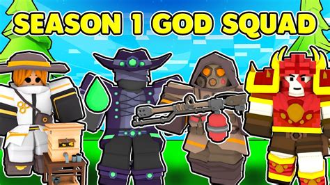 The Season 1 God Squad Roblox Bedwars Youtube