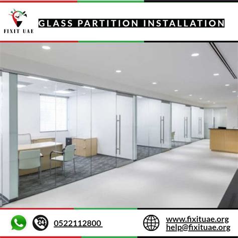 Glass Partition Installation 0522112800 Fix It Uae Reliable Services