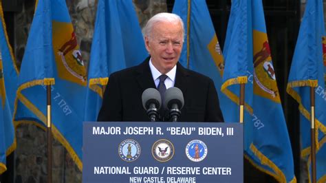 Biden Delivers Remarks Before Departing For Dc On Eve Of His Inauguration