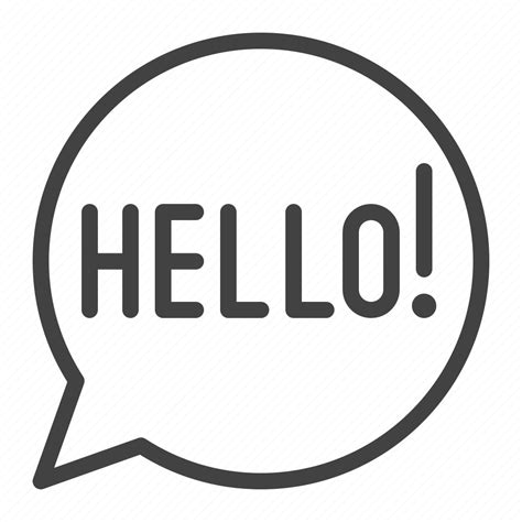 Balloon Bubble Chat Conversation Hello Speech Icon Download On