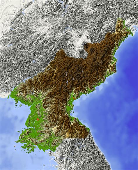 Korea Relief Map