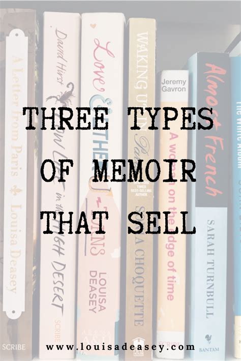 Three Types Of Memoir Louisa Deasey Author Memoir Ideas Ebook