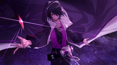 Also buy this artwork on stationery. Purple Anime Boy Wallpapers - Wallpaper Cave