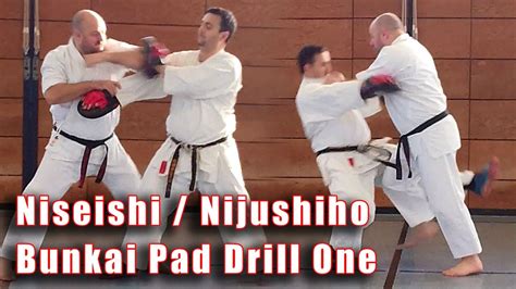 Practical Kata Bunkai Niseishi Nijushiho Pad Drill 1 Youtube