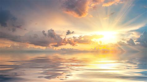 桌布 黎明海，日出，雲海，美麗的自然景觀 3840x2160 Uhd 4k 高清桌布 圖片 照片