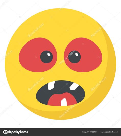 Emoji Showing Evil Grin Angry Smile Stock Vector Image By ©vectorspoint