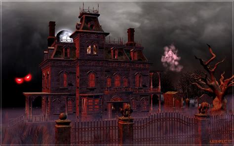 Haunted House Halloween Wallpapers 4k Full Hd Mobileanddesktop