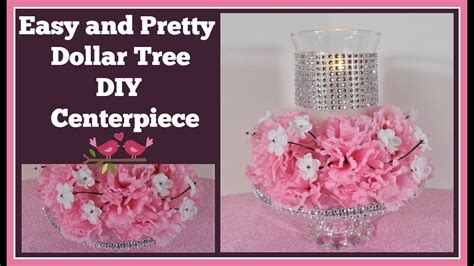 Pretty And Easy Dollar Tree Diy 🌸 Centerpiece For Wedding And Special