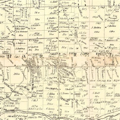 Vintage Map Of Portage County Ohio 1857 By Teds Vintage Art In 2022