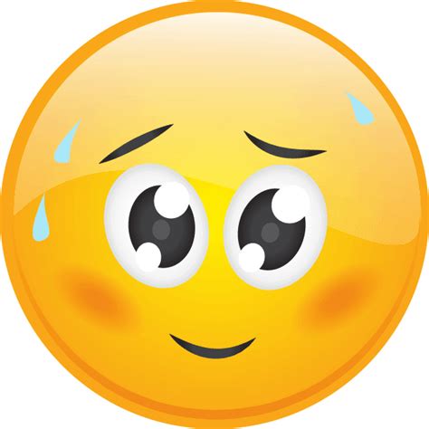 Sweating Smiley Con Imágenes Caras Felices Emojis Cáritas Felices