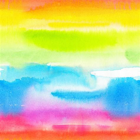 Abstract Rainbow Watercolor Background Stock Illustrations 76467
