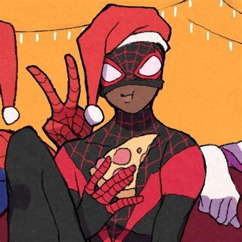 Miles Morales Christmas Pfp Spiderman Art Miles Morales Spiderman