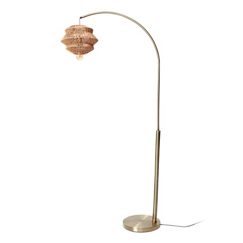 Arch Floor Lamp With Rattan Shade By Drew Barrymore Flower Home