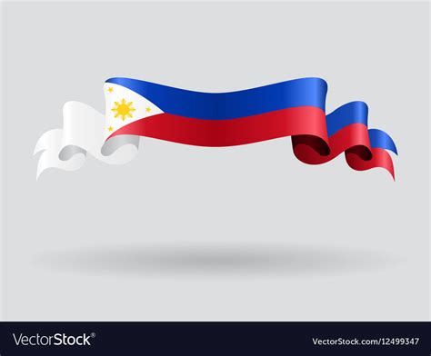 Philippines Wavy Flag Royalty Free Vector Image