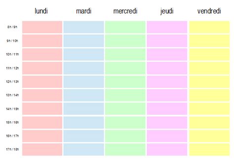 Il est 14 h 30. Emploi de temps scolaire pastel vierge (avec images ...