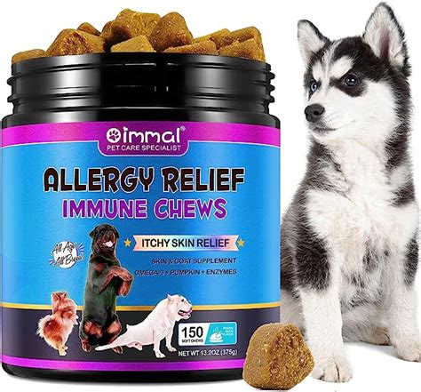 Dog Allergy Relief Itch Relief For Dogs 150 Chews Allergy Relief