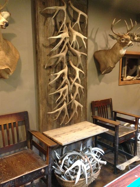 Barnboard Shed Antler Mule Deer Wall Hunting Room Decor Deer Antler