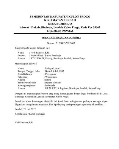 Cara membuat surat keterangan domisili untuk daftar BPJS ...
