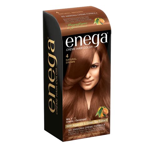Enega Creme Hair Color Natural Brown Prem Green Pvt Ltd