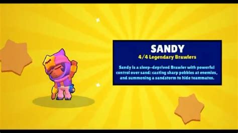 Sandy guide in the brawl stars. Unlocking new legendary brawler Sandy brawl stars(from ...