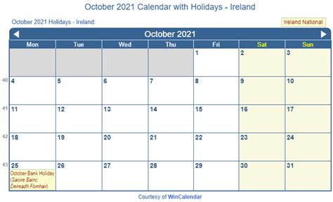 Print Friendly October 2021 Us Calendar For Printing